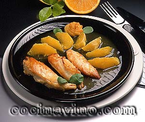 PECHUGA CON SALSA DE NARANJA