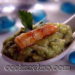 GUACAMOLE Y LANGOSTINOS